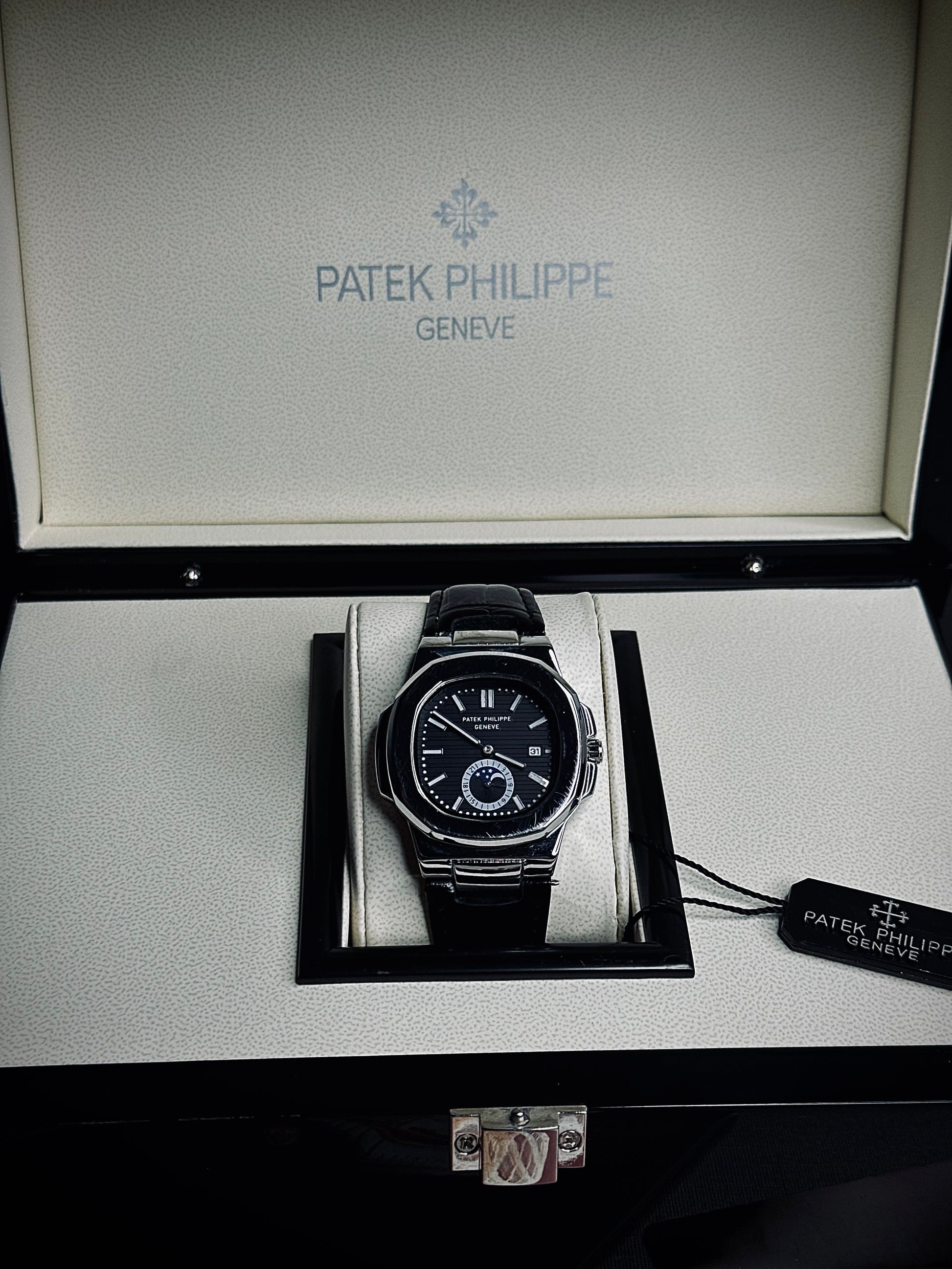 PP Chronograph Premium Leather Strap Watch by Zarvy