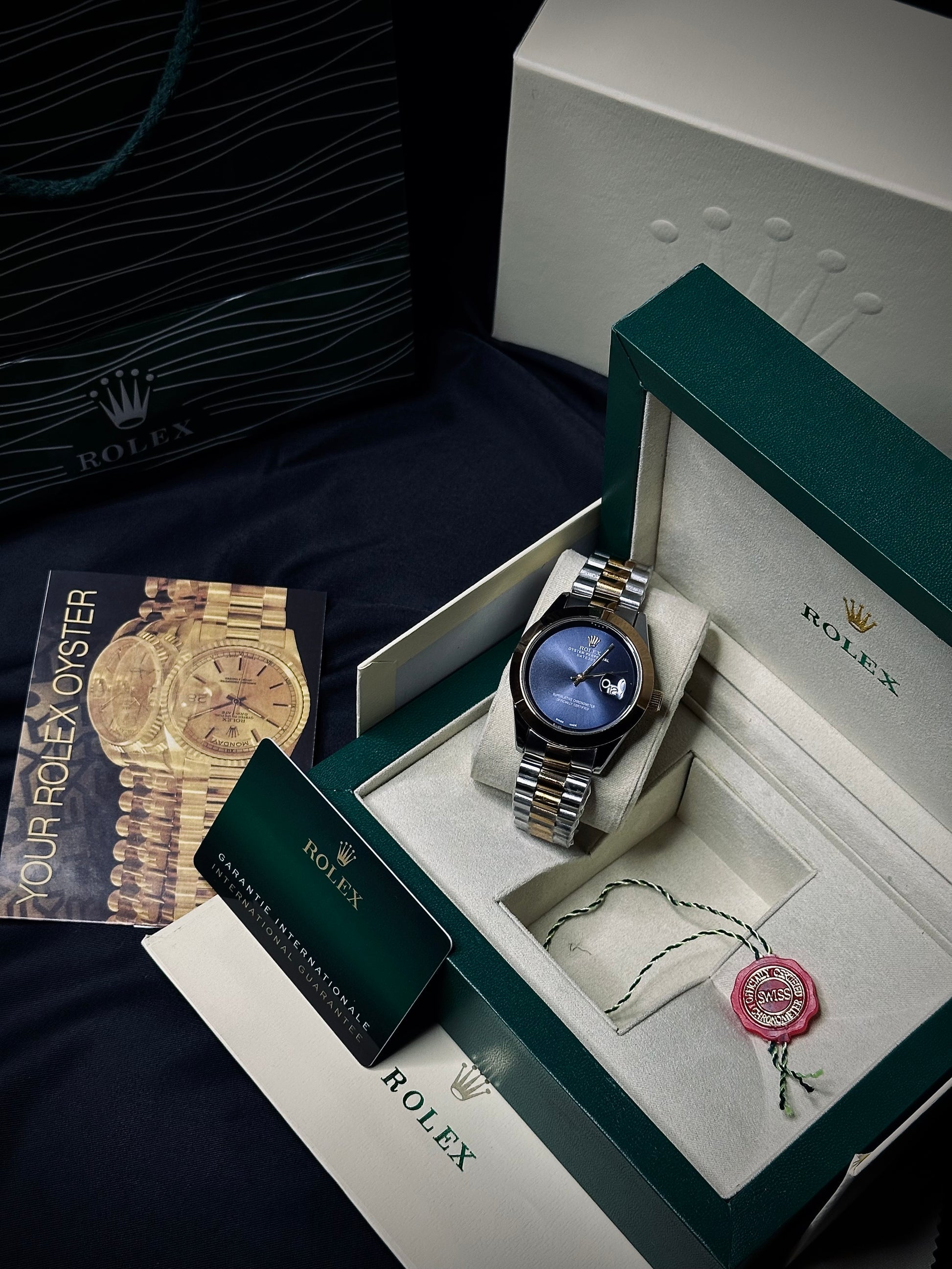 Rolex date-just plane dial by Zarvy