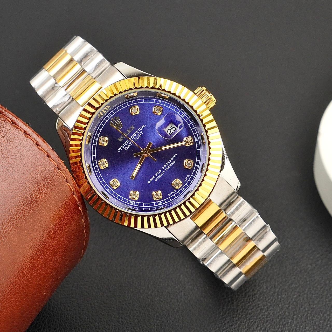 RLX Oyster Perpetual Datejust – AAA Stainless Steel Quartz Watch (40mm)