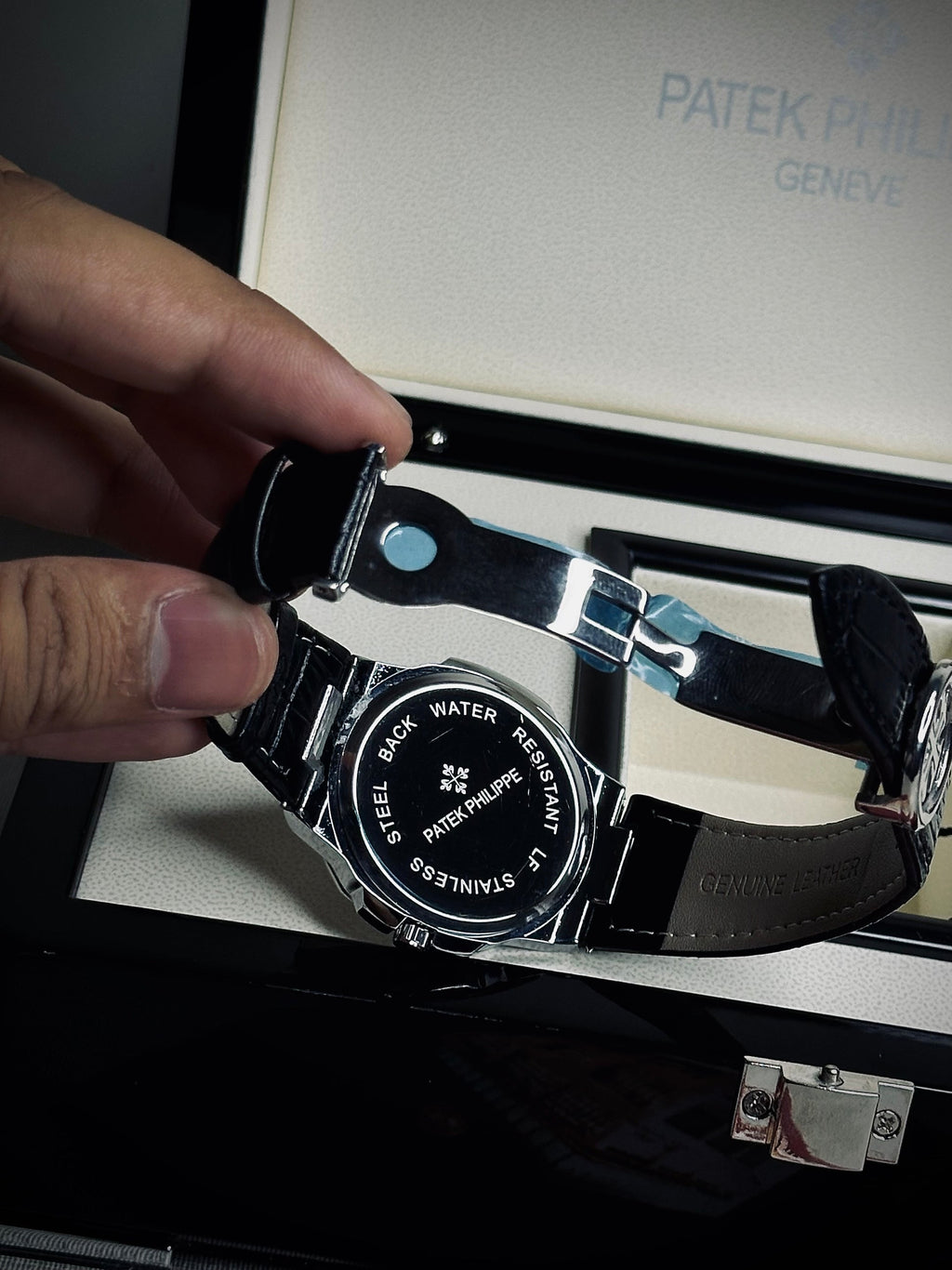 PP Chronograph Premium Leather Strap Watch by Zarvy