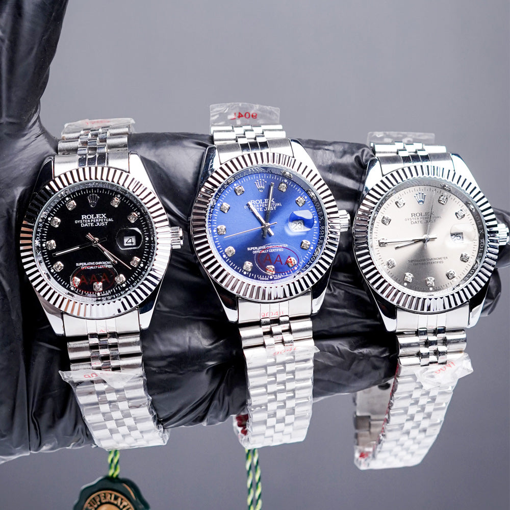 RLX Oyster Perpetual Datejust – AAA Stainless Steel Quartz Watch (40mm)