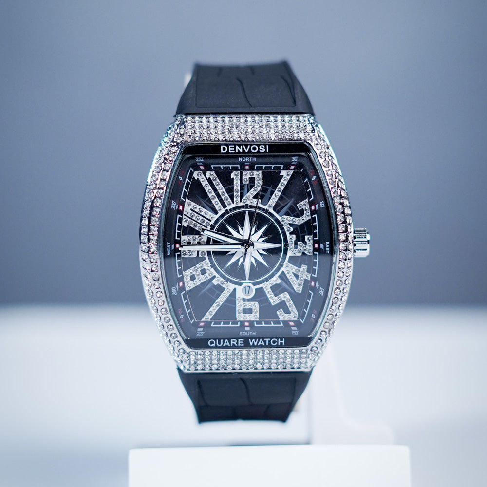 Denvosi by Franck Muller Diamond Bezel – Luxury Men’s Watch (Green & Black Dial Options)