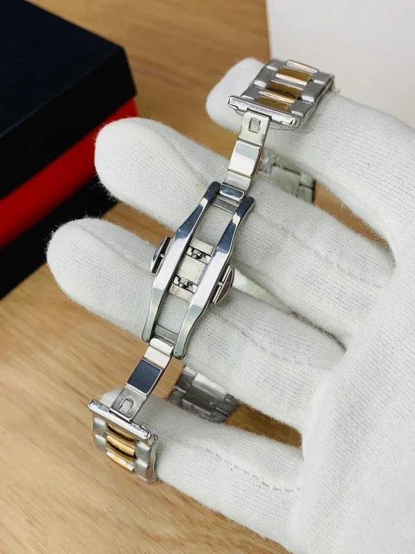 Men’s White Dial Stainless Steel Watch – Premium Quartz Timepiece by zarvy.store